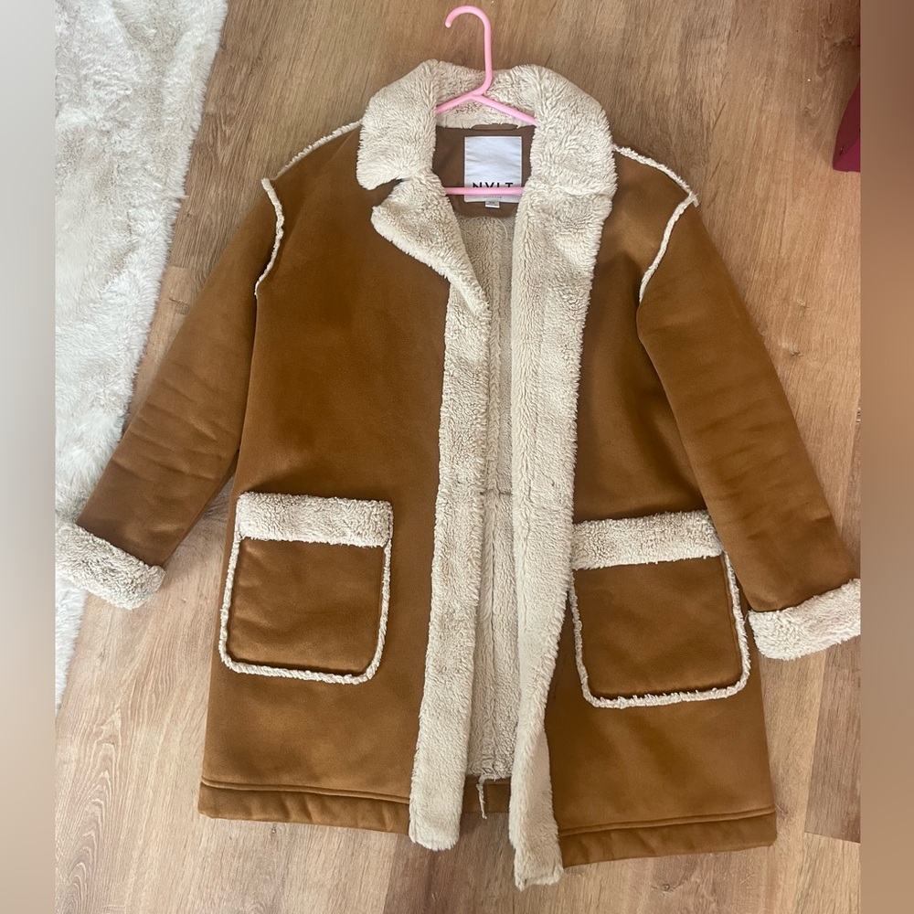 Faux Sheepskin Jacket